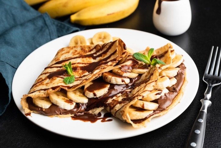 Chocolate-and-Banana-Crepes