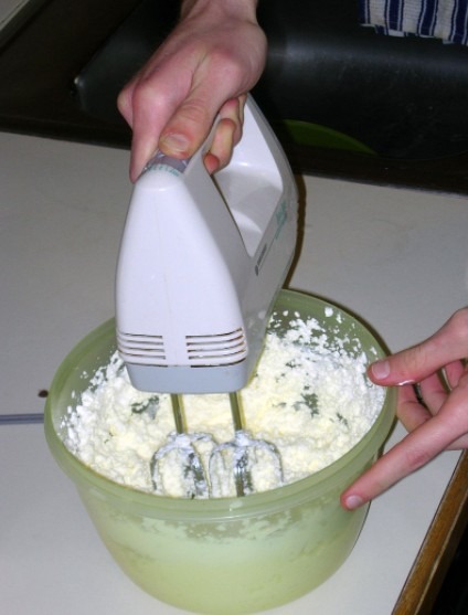 Churning butter